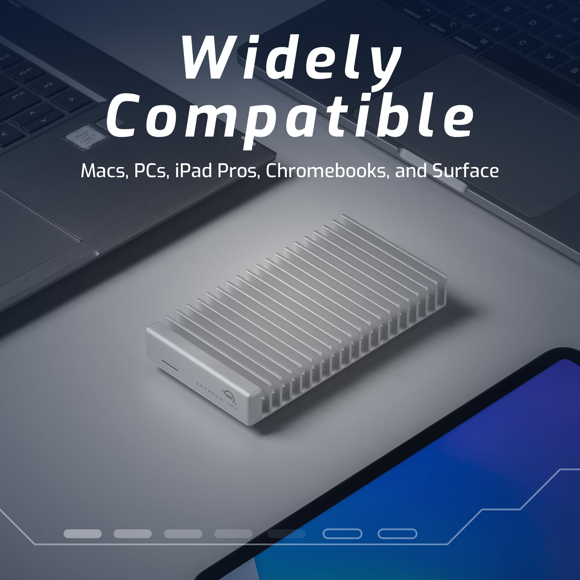 OWC EXPRESS 1M2 外付けSSD USB-C OWC Express 1M2 80G: Portable USB4 NVMe M.2 SSD Solution